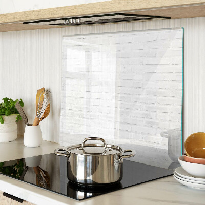 Tabla de cortar de cristal Pared de ladrillo en estilo minimalista