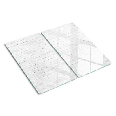 Tabla de cortar de cristal Pared de ladrillo en estilo minimalista