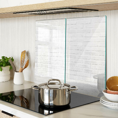 Tabla de cortar de cristal Pared de ladrillo en estilo minimalista