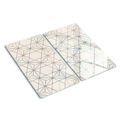 Tabla para cortar Geometría con triángulos y líneas