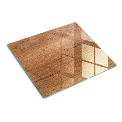 Tabla de cortar de cristal Madera con reflejo de ventana