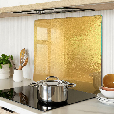 Tabla de cortar de cristal Superficie dorada con reflejos