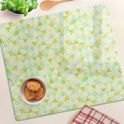 Tabla para cortar Geometría en colores pastel