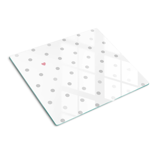 Tabla para cortar Puntos y un corazón