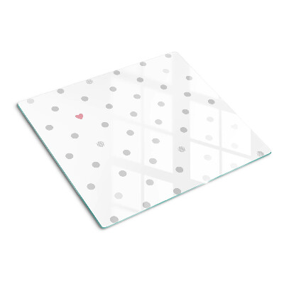 Tabla para cortar Puntos y un corazón