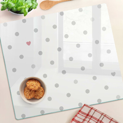 Tabla para cortar Puntos y un corazón
