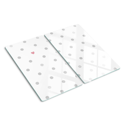 Tabla para cortar Puntos y un corazón