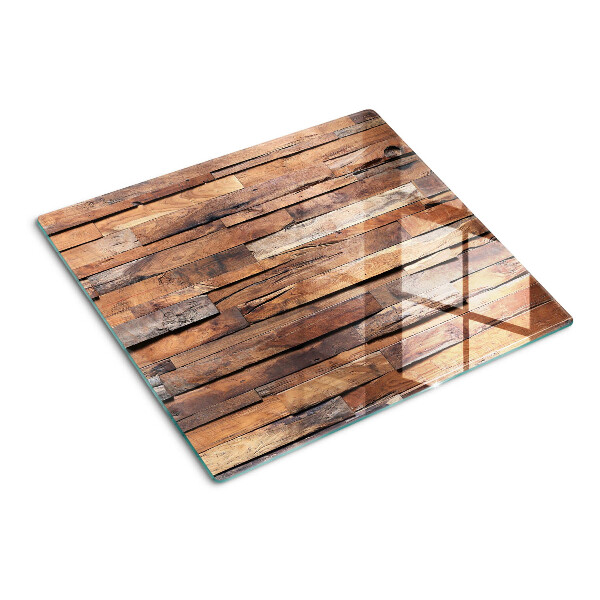 Tabla de cortar de cristal Tabla de madera de estilo rústico