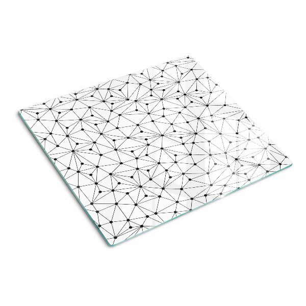Tabla de cortar de cristal Geometría de cuadrícula