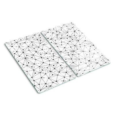 Tabla de cortar de cristal Geometría de cuadrícula