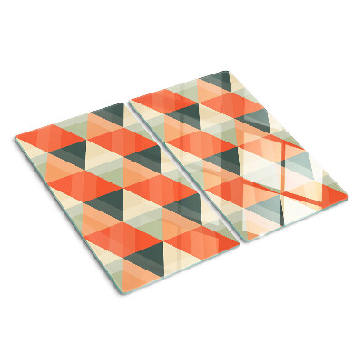 Tabla para cortar Triángulos en tonos naranja