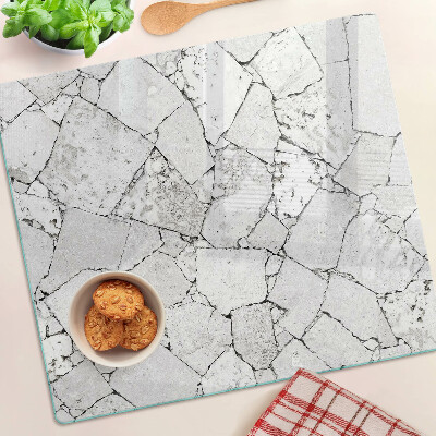 Tabla para cortar mármol agrietado