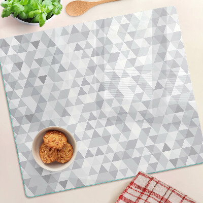 Tabla para cortar Motivo triangular en tonos grises