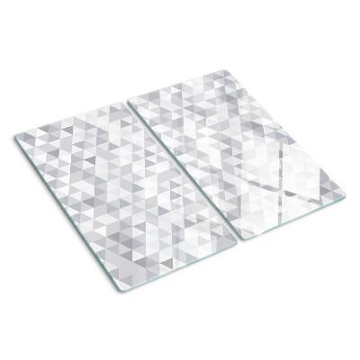 Tabla para cortar Motivo triangular en tonos grises