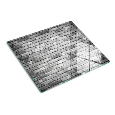 Tabla para cortar Pared de ladrillo en tonos grises