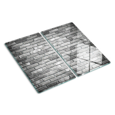 Tabla para cortar Pared de ladrillo en tonos grises
