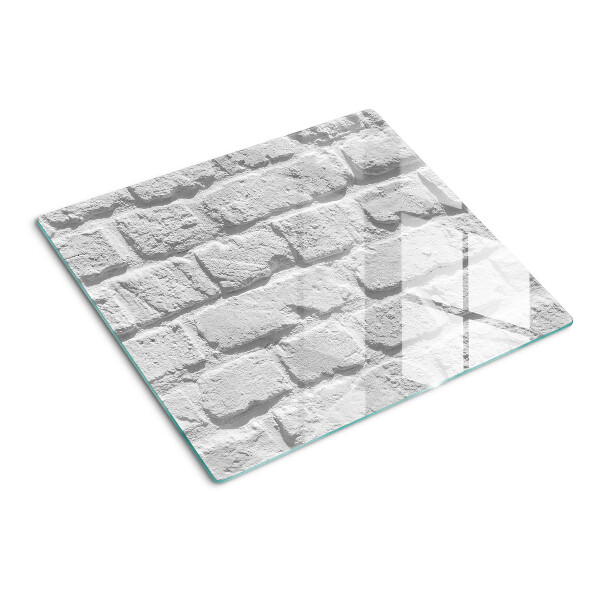 Tabla de cortar de cristal pared de ladrillos