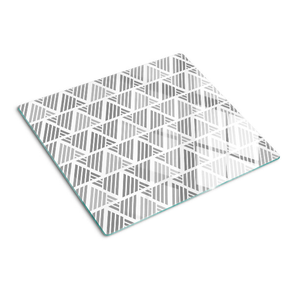 Tabla para cortar Patrones geométricos en tonos de gris