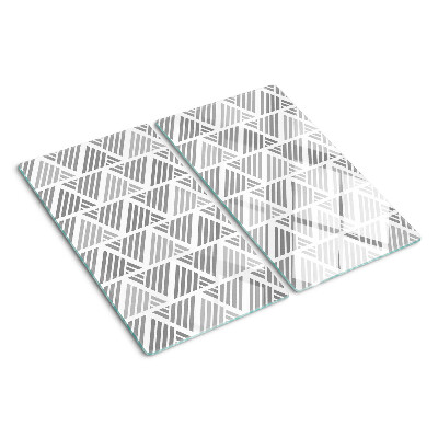 Tabla para cortar Patrones geométricos en tonos de gris
