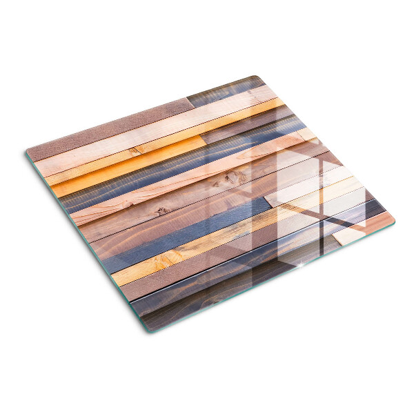 Tabla de cortar de cristal Tableros en tono madera