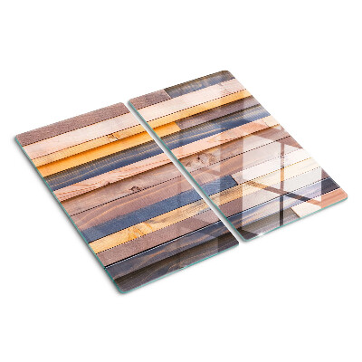 Tabla de cortar de cristal Tableros en tono madera