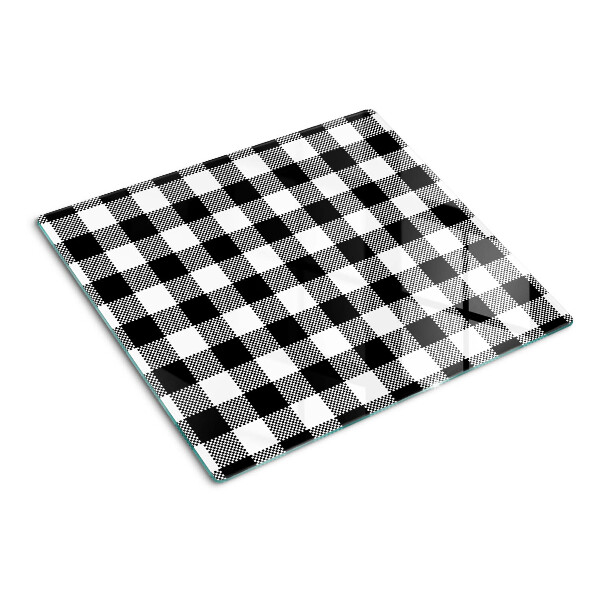 Tabla de cortar de cristal Motivo de cuadros