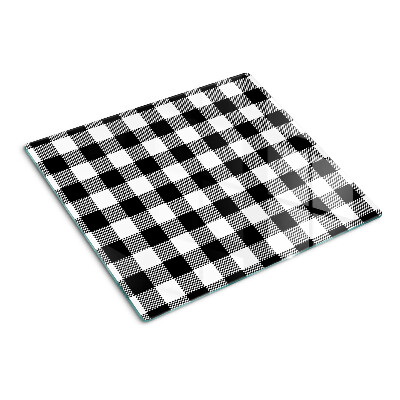Tabla de cortar de cristal Motivo de cuadros
