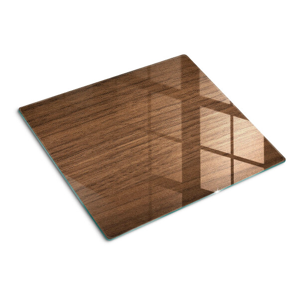 Tabla de cortar de cristal madera de nogal