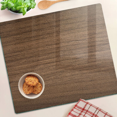 Tabla de cortar de cristal madera de nogal