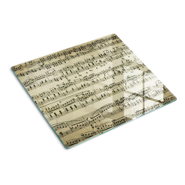 Tabla de cortar de cristal Notación musical