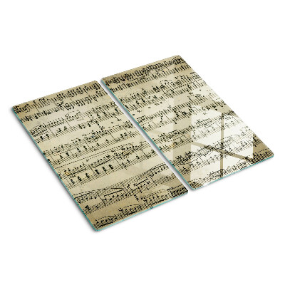 Tabla de cortar de cristal Notación musical