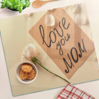 Tabla para cortar Amor y flores