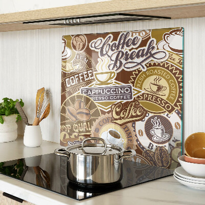 Tabla de cortar de cristal Café y espresso