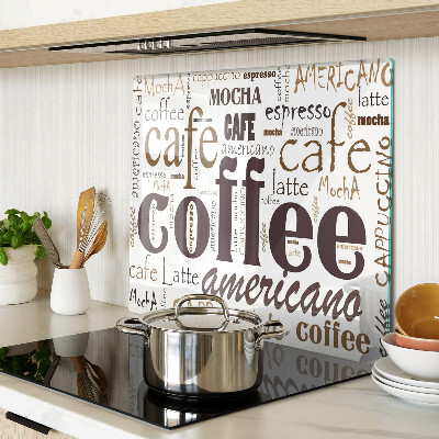 Tabla de cortar de cristal Café y bebidas de café