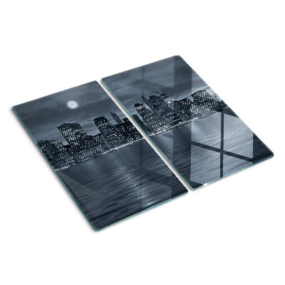 Tabla para cortar Panorama de la ciudad nocturna