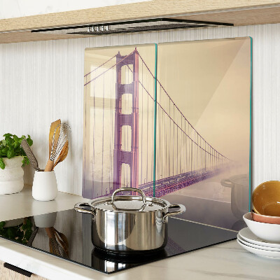 Tabla de cortar de cristal Puente Golden Gate antiguo