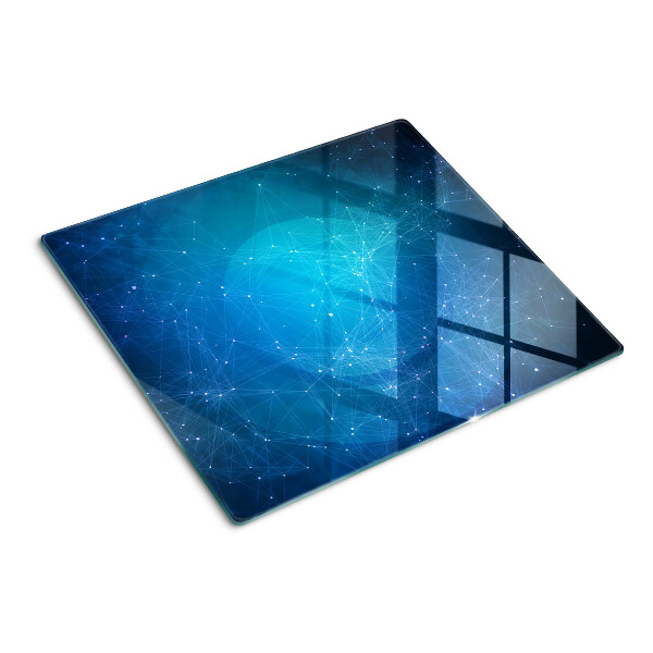 Tabla de cortar de cristal Motivo de líneas y puntos geométricos