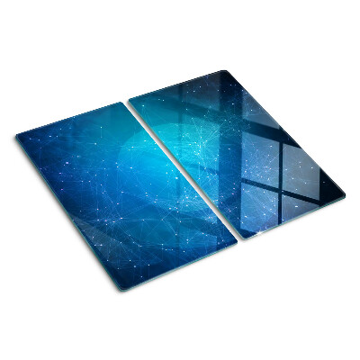Tabla de cortar de cristal Motivo de líneas y puntos geométricos