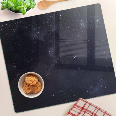 Tabla para cortar Universo cósmico con estrellas
