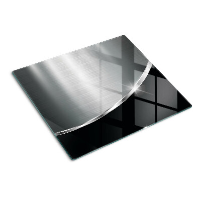 Tabla de cortar de cristal Brillo metálico con reflejos.
