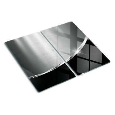 Tabla de cortar de cristal Brillo metálico con reflejos.
