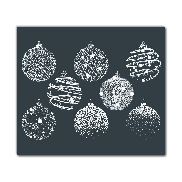 De vidrio templado bolas de Navidad de la abstracción de invierno