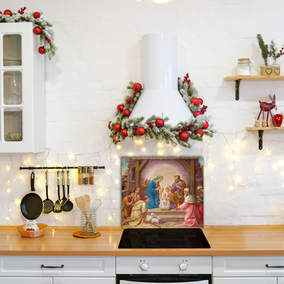 De vidrio templado Estable la Navidad de Jesús