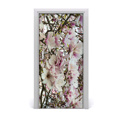 Door adhesive Flores de magnolia