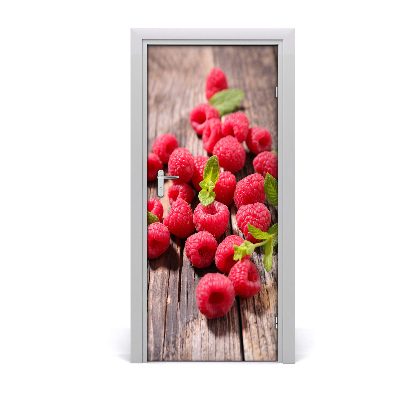 Pegatina para puerta Frambuesas