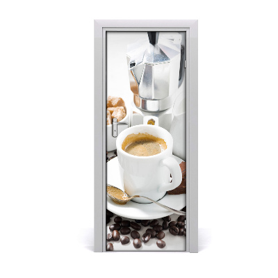 Vinilo para puerta Taza de café