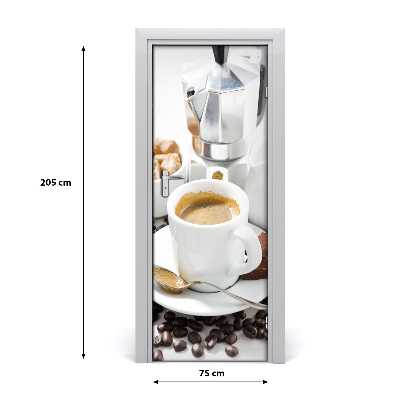 Vinilo para puerta Taza de café