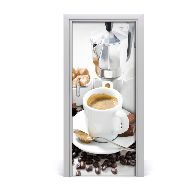 Vinilo para puerta Taza de café