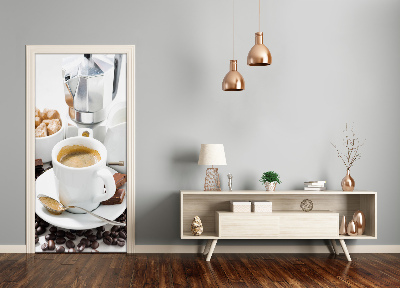 Vinilo para puerta Taza de café