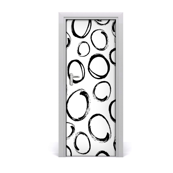 Vinilo para puerta Para casa círculos